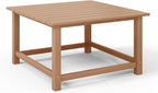 WestinTrends Malibu Low Outdoor HDPE Square Patio Coffee Table - Image 7