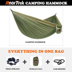 Camping Hammock, Super Lightweight Portable Parachute Hammock - Image 4