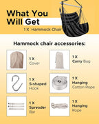 ADVOKAIR Hammock Chair Swing, Heavy-Duty Hanging Rope Swing Seat Supports 500 - Image 8