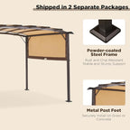 AECOJOY Pergola 9' x 12' Outdoor Pergolas, Pergolas and Gazebo Clearance - Image 5