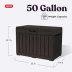 Keter Kentwood 50 Gallon Resin Deck Box - Image 2