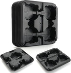 4 Cell Round Nursery Pot Trays for 5-6 Inch Pots, Thickened Sturdy Seedling Pot by RooTrimmer