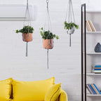 ELANE 6PCS Macrame Plant Hanger Indoor Hanging Planter Basket Decorative - Image 4