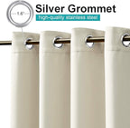 NICETOWN Outdoor Curtain for Patio Waterproof, Thermal Insulated Rustproof - Image 2