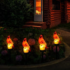 Cardinal Garden Decor Red Bird Figurine Memorial Solar Light Outdoor Stake - Image 4