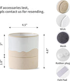 Nihow Self Watering Plant Pot: 4.5 Inch Ceramic Planter - Image 2