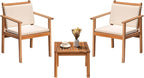 Greesum Outdoor Patio Furniture, 3 Piece Bistro Sofa Set by BuynowfromGreesum