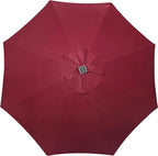 Blissun 9 ft Solar Umbrella, 32 LED Lighted Patio Umbrella, Table Market - Image 4