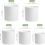 7/6.5/6/5/4 inch Flower Pots, 5 Pack Cylinder Plant Pots - Image 2
