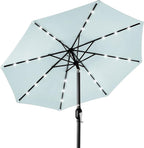 Best Choice Products 10ft Solar Polyester LED Lighted Patio Umbrella w/Tilt by BestChoiceProducts