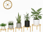 5 Pack Metal Outdoor Plant Stand Heavy Duty Plant Pot Stands - Image 2