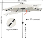 ABCCANOPY Durable Solar Led Patio Umbrellas - Image 3