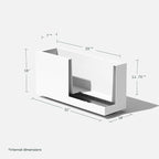 Veradek Block Series Long Box Planter - Image 3