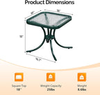 VINGLI Outdoor Side Table, Weatherproof Small Tables - Image 3
