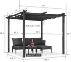 PURPLE LEAF Outdoor Retractable Pergola - Image 2