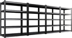 Set of 4 All Metal Garage Shelving-2050 lbs 5 Tier Storage Shelves, Adjustable by Unknown