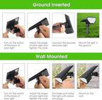 Biling Solar Spot Lights Outdoor, Bright 700 Lumen Solar Outdoor Lights IP67 - Image 8