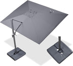 PURPLE LEAF 9' X 11.5' Rectangle Cantilever Umbrella by Unknown