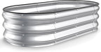 Kesfitt Raised Garden Bed, Oval Open-Bottom Design, 12-Inch Deep by Kesfitt