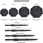 G4Free 47/54/62/68/72 Inch Automatic Open Golf Umbrella Oversize Extra Large - Image 9