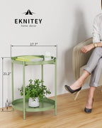 EKNITEY 2 Tier End Table - Image 3