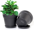 WOUSIWER 16 Pack 6 inch Plastic Planters - Image 2