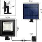 Solar Lights Outdoor Dusk to Dawn 4400mAh Solar Flood Lights Waterproof LED - Image 2