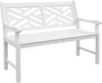 Outsunny Outdoor Garden Bench, Wooden Frame Patio Bench by Outsunny