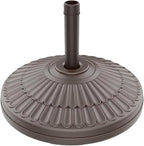 wikiwiki 80 Lbs HDPE Round Patio Umbrella Base, Weighted Umbrella Stands Fits by WikiwikiPatioUmbrellas