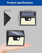 Peasur Solar Lights Outdoor Motion Sensor, 140 LED Solar Powered Fence Light - Image 7