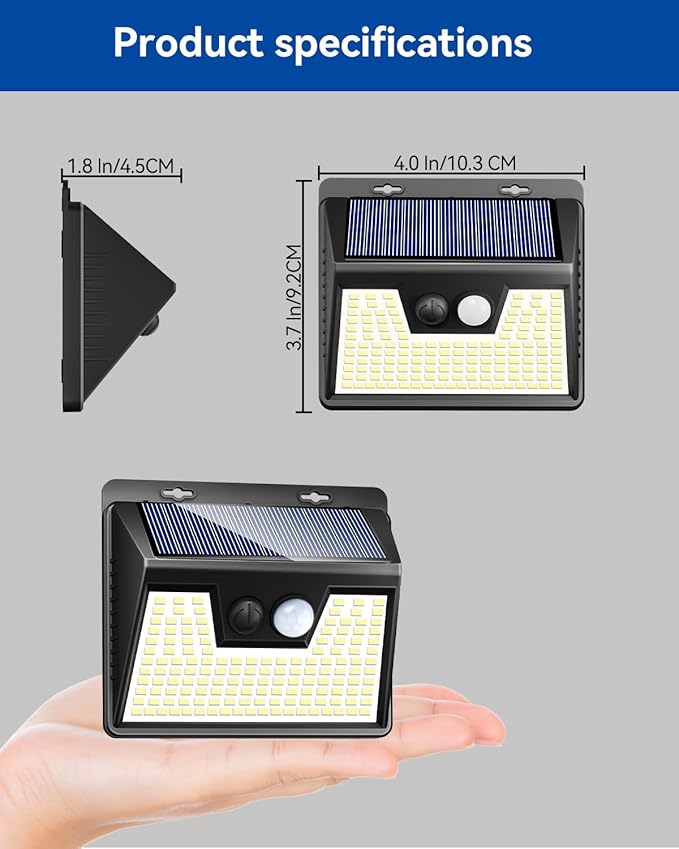 Peasur Solar Lights Outdoor Waterproof 16 Pack, Warm White 140LED Motion Sensor - Image 8