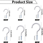 75 Pcs Ceiling Hooks for Hanging Plants, Utensils Vinyl Coated Screw-in Mug - Image 6