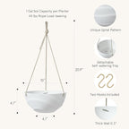 La Jolie Maison 10 Inch Hanging Planters - Image 3