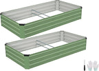 Galvanized Raised Garden Bed Outdoor | Metal Raised Garden Bed by Zettfuly