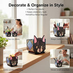 Star Black Cat Decorative Flower Pot, Handcrafted Ceramic Planter - Image 5