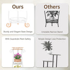 LASZOLA 3 Tier White Metal Plant Stand - Image 4