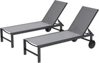Shintenchi 2 PCS Outdoor Chaise Lounges Chair by Shintenchi