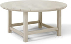 WestinTrends Malibu Low Outdoor HDPE Round Patio Coffee Table - Image 7