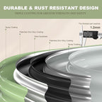 Raised Garden Bed, Oval Metal Planter Box - Image 2