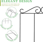 32 Inch Metal Plant Trellis for Climbing Plants Outdoor，4 Pack Garden Trellis - Image 4