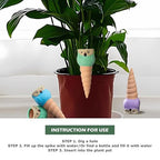 4 Pack Terracotta Watering Spikes, Vacation Self-Watering Planters Devices - Image 3