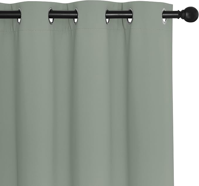 NICETOWN Sage Green Blackout Curtains - Image 7