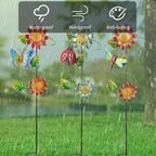 3 Pcs Sunflower＆Butterly＆Ladybug＆Dragonfly Decorative Garden Stakes, 23.5 in - Image 4