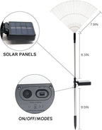 Solar Garden Lights Solar Firework Light Outdoor Waterproof 2 Pack Solar - Image 8