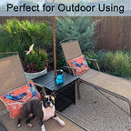 PHI VILLA Outdoor Patio Umbrella Side Table Base Stand - Image 4