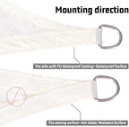 LOVE STORY Rectangle 6'x8' Waterproof Sun Shade Sail Canopy UV Block - Image 3