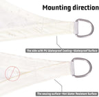 LOVE STORY Rectangle 6'x6' Waterproof Sun Shade Sail Canopy UV Block - Image 3