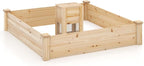 Giantex Raised Garden Bed, Elevated Square Planting Bed - Image 7
