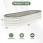 1MORE Galvanized Raised Garden Bed- Planter Garden Boxes Outdoor, Raised Beds - Image 6