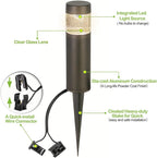 hykolity Low Voltage Landscape Lights, 3W 191LM 12V-24V LED Round Bollard Light - Image 3